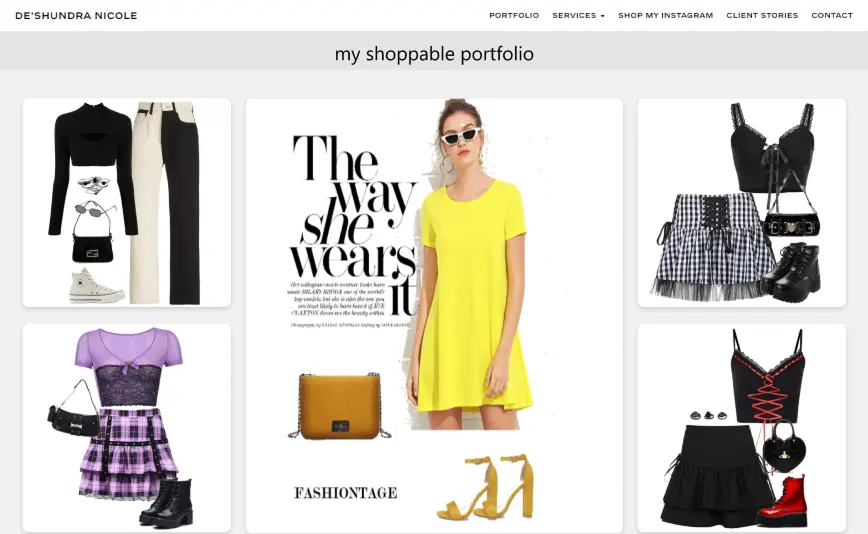 Emporium storefront linked from social media
