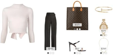 Outfit combination shown in the original Fashmates presentation
