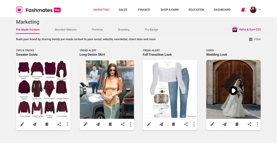 Shoppable media example