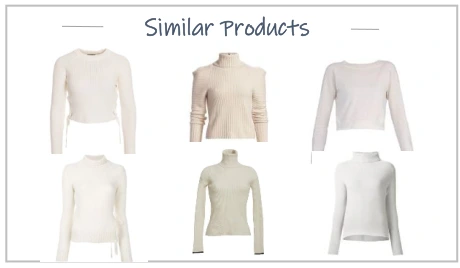 Visually similar knitwear examples from Fashmates&rsquo; business presentation