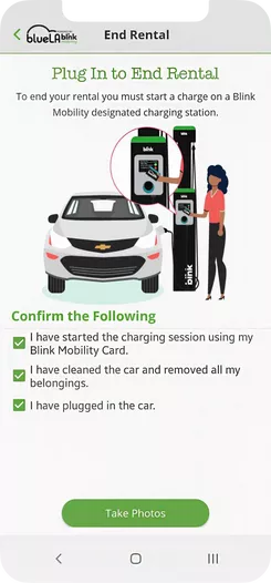 Blink Mobility Car Rental App