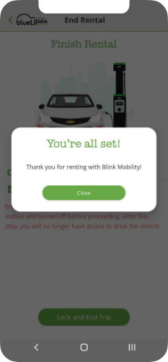 Blink Mobility Car App