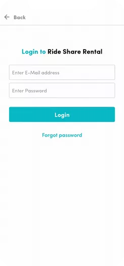 RideShare Rental Car Sharing App