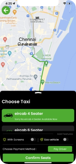 Eircab (Taxi Booking Solution)